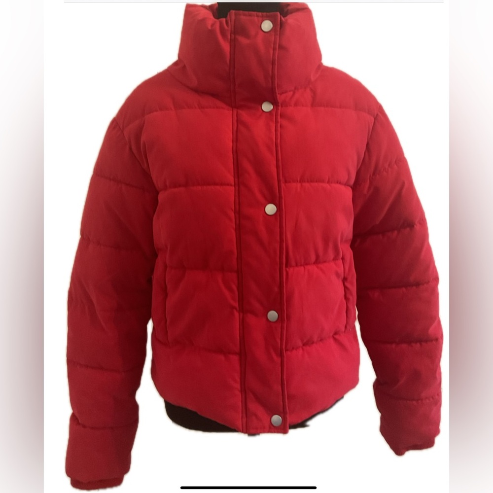 🧥 WOMENS / GIRLS Red Puffer Jacket